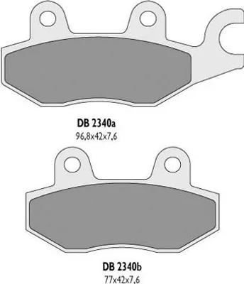 Produktbild von Bremsbeläge Kh165 Vorne - Ersetzt Db2340Mx-D Und Db2340Qd-D