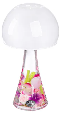 Productafbeelding van Gilde Dreamlight, Windlicht, Lampe Salon, "Pink Love", Glas, roze, VE 2, Hoogte 23 cm, Diameter 12,5 cm, 72306, 4063387723067