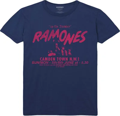 Produktbild von Ramones - "Roundhouse" T-Shirt für Herren/Damen Uni RO3712 (XL) (Marineblau)