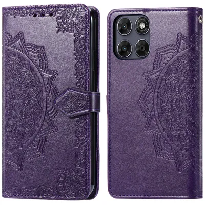 Obrázok produktu pre imoshion Mandala Bookcase pre Motorola Moto G77 – fialová