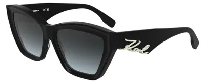 Produktbild von Karl Lagerfeld KL6179S BLACK/SMOKE 55/16/140 Damenbrillen Sonnenbrillen
