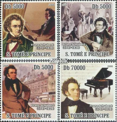 Produktbild von Briefmarken Sao Tome e Principe 2008 Mi 3267-3270 (kompl.Ausg.) postfrisch Franz Schubert