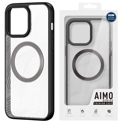 Produktbild von DUX DUCIS AIMO MAG Handyhülle kompatibel mit MagSafe passend für IPHONE 15 Pro Max schwarz