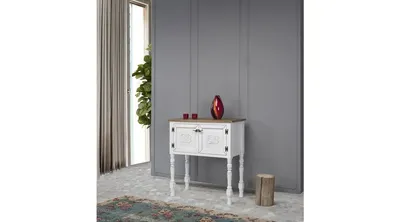 Produktbild von Skye Decor, Ada Dresser - White, Kommode, Weiß, 100 % MDF, 82 x 92 x 40 cm