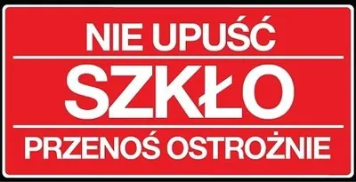 Zdjęcie produktu dla Naklejki Ostrzegawcze Etykiety NIE UPUŚĆ 100szt