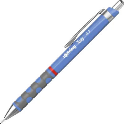 Zdjęcie produktu dla Rotring Tikky, Niebieski, Plastik, Jasny Niebieski, HB, 0,7 mm, Trójkątny