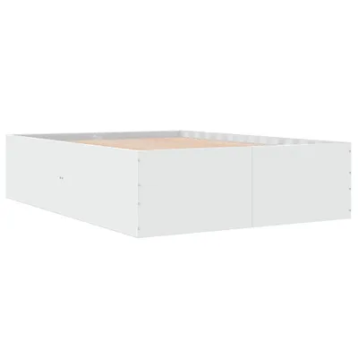 Produktbild von Bettgestell Weiß 135x190 cm Holzwerkstoff