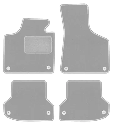 Image de Tapis de sol en moquette gris pour Audi A3 8P 2003-2011 4 pièces