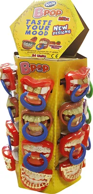 Produktbild von B-Pop Lutscher mit Gebiß 8435124851603