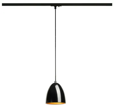 Produktbild von SLV 143990 PARA CONE 14 Pendelleuchte rund schwarz gold GU10 inkl. schwarzem 1P.-Adapter