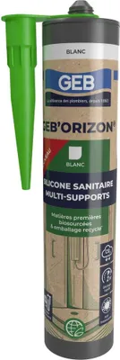 Produktbild von GEB 890950 weißes Silikondichtmittel, 310 ml