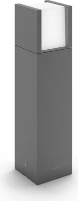 Produktbild von Philips Arbour Sockel-/Wegeleuchte, 3,8 W, Außensockel-/Pfostenbeleuchtung, Anthrazit, Metall, IP44, Terrasse, Garten, II