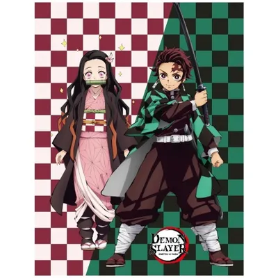 Obrázok produktu pre Fleecová deka Demon Slayer - Nezuko a Tanjiro