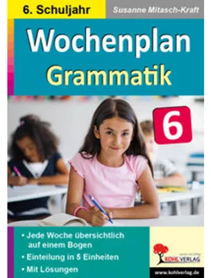 Obrázek produktu pro Wochenplan Grammatik / Klasse 6