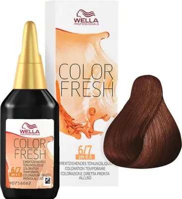 Produktbild von Wella Color Fresh, Braun, 6/7, Dark Blonde/Brown, Frauen, 75 ml, Alle Haare