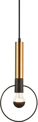 Obrázek produktu pro ACA Lighting závěsné svítidlo 1XE27 mosaz/černý kov D18XH116CM MIRACOLO HL39971P18BB