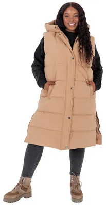 Immagine prodotto di Lovedrobe, gilet senza maniche da donna, modello invernale, color marrone, taglia 46
