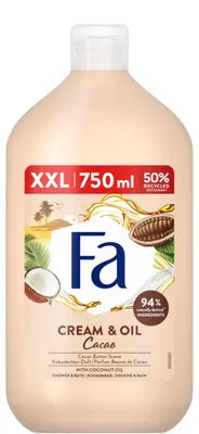 Image de Fa 750ml shower gel cream&oil cacao