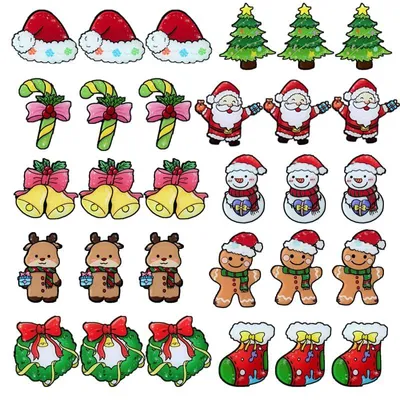 Produktbild von Weihnachtsbrosche,Weihnachten Brosche Pins,Shibida 30PCS Weihnachtsanstecker Mit