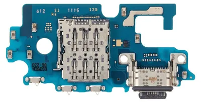 Imagen del producto de Samsung, conector de carga USB-C para Galaxy A57 5G con lector de tarjetas SIM, color negro