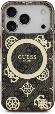 Immagine prodotto di Custodia per telefono Guess per iPhone 17 Pro - Compatibile con MagSafe - Marrone