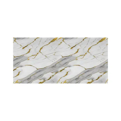 Produktbild von IZODEKOR - PVC Wandpaneel Marmoroptik 122x260 cm – Wasserfest & Hitzebeständig für Küche & Bad - Model: Golden Harmony