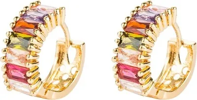Image de Boucles d'oreilles AI-28369 Doré / Multicolore 2 KP28369