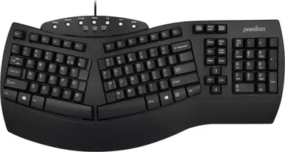 Image de Perixx PERIBOARD-512 FR, Clavier USB ergonomique, noir