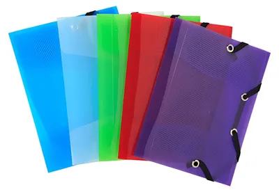Produktbild von Exacompta Sammelmappe Crystal Color 3 Klappen 12x16cm DIN A6+ Farben sortiert
