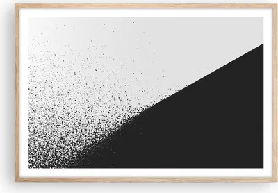 Produktbild von Gerahmtes Poster - Rahmen in heller Eiche - Schwarzweiß Hintergrund Geometrie - 91,5x61 cm - Wand Bild - Wanddeko - Wandbilder - Kunstposter - Wandposter - Bilderrahmen - Bilder - P2NAA91x61-4989
