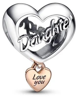 Produktbild von Pandora 782327C00 Charm Damen Love You Daughter Herz Silber Roségold