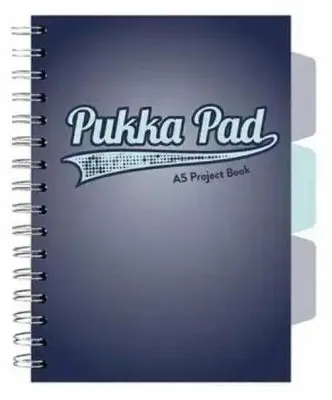 Zdjęcie produktu dla Kołozeszyt Pukka Pad A5 granatowy Navy Project Book