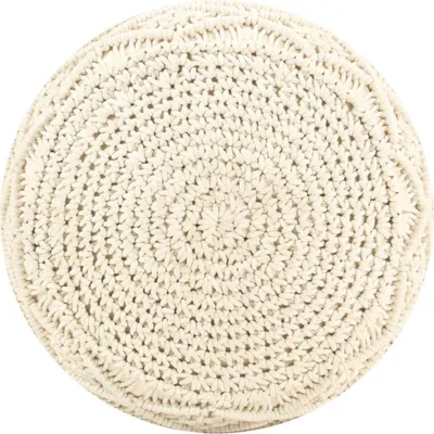Obrázok produktu pre vidaXL Macramé Sedací puf ručne vyrobený 45x30 cm bavlna