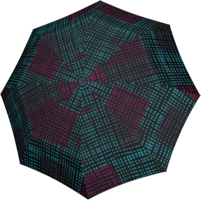Image de Knirps parapluie canne parapluie T.760 Long Automatic 2Structure Raspberry noir multicolore