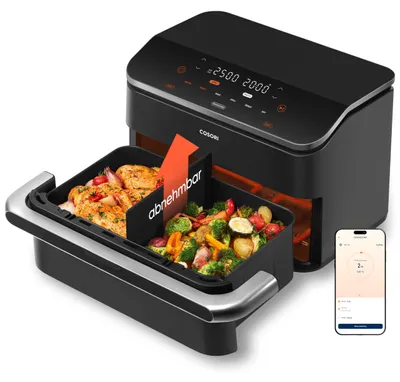 Productafbeelding van Cosori Dual Blaze TwinFry 10 liter heteluchtfriteuse CAF-TF101S-AEU, zwart