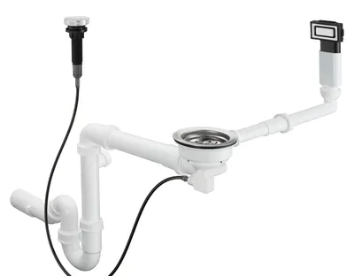 Obrázek produktu pro HANSGROHE 43931800 Automatická odpadní a přepadová souprava