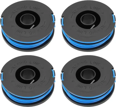 Image de Bobines de fil de nylon de remplacement, lot de 4, 5 mètres x 1,5 mm, pour coupe-bordures