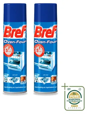 Produktbild von 2 x Bref Backofen-Spray gegen hartnäckiges und eingebranntes Fett 450 ml - Vorratspackung - 2 Stücke
