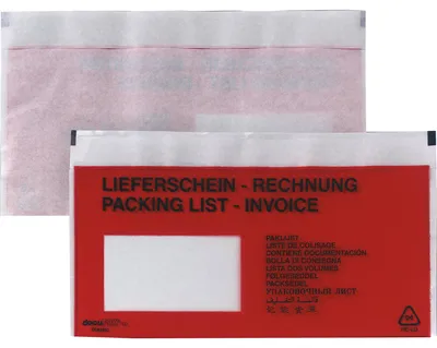 Imagen del producto de BONG, carpeta de documentos, modelo 00014031, formato DIN largo, color rojo, 1.000 unidades.
