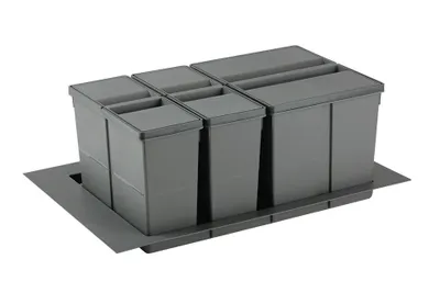 Image de Trieur à déchets 9XL Systeme 800mm 1x26l+2x11l gris
