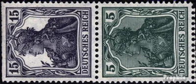 Produktbild von Briefmarken Deutsches Reich 1918 Mi S6aa gestempelt Germania