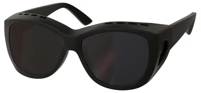 Produktbild von Polarisierte Damen Sonnenbrille UV400 Große Designer Sonnenbrille 30755 Schwarz/Schwarz