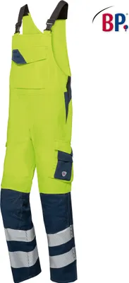 Produktbild von BP® Latzhose für Herren - warngelb/nachtblau - 48s