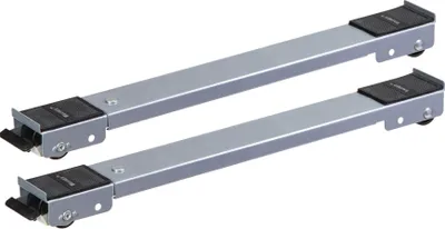 Produktbild von WAGNER Transporthilfe SCHIENE 2tlg. - 44-70 x 5 x 4 cm, ausziehbar, Stahl, silber, Räder Ø 30 mm, Tragkraft 150 kg - 20119702