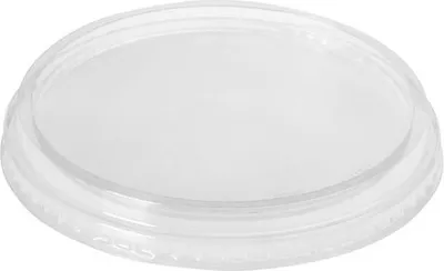 Produktbild von 100x Kunststoffdeckel Transparent mit Ø 101 mm für Pappbecher Eisbecher