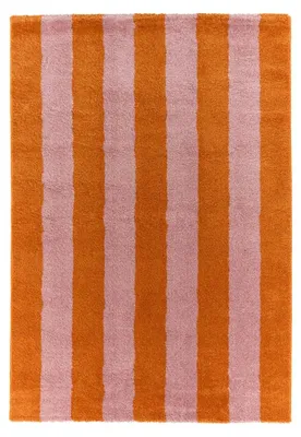 Produktbild von sweeek - Innenteppich orange-rosa gestreift