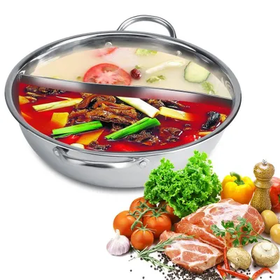Obrázok produktu pre Varenie hrniec 34 cm, nehrdzavejúca oceľ, indukcia a plyn, na polievky, pre kuchyňu