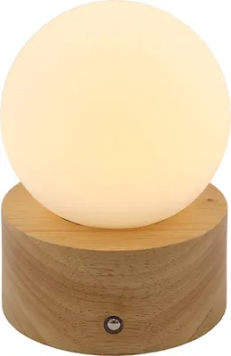 Produktbild von Olucia - TIDDO - Tischlampe - Holz / Weiß