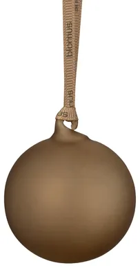 Produktbild von Blomus 2er Set Weihnachtsschmuck -JUHLA- Größe L, Kugel-Weihnachtsschmuck, Glas, Polyester, Braun, 9 cm, 100 mm, 2 Stück(e)
