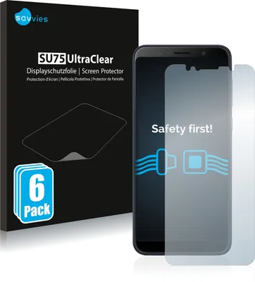 Produktbild von 6x Für ASUS ZenFone Max Pro (M1) Schutzfolie Savvies Displayschutz Display Schutz Folie Klar Transparent
